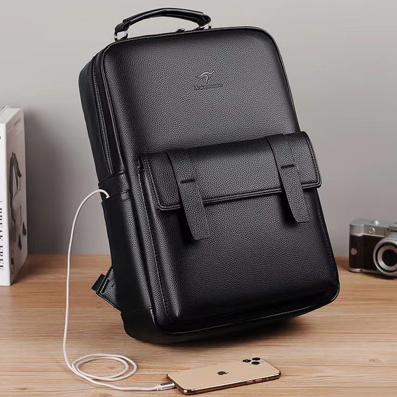 Laptop Backpack 15.6 - Zaino da uomo in pelle di