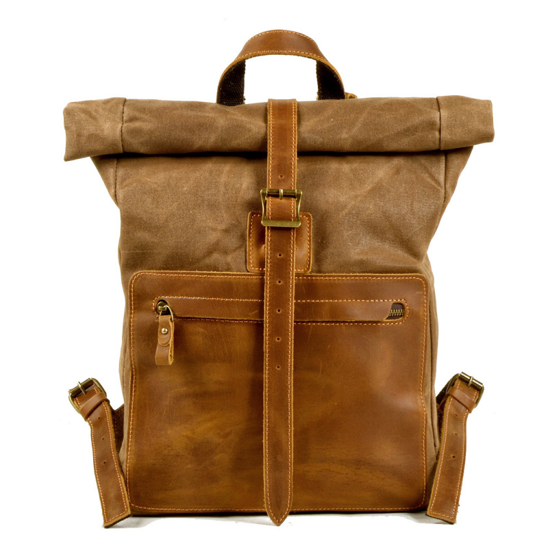 Nuovo zaino in tela cerata sem - Canvas Backpack Casual recensione e prezzo