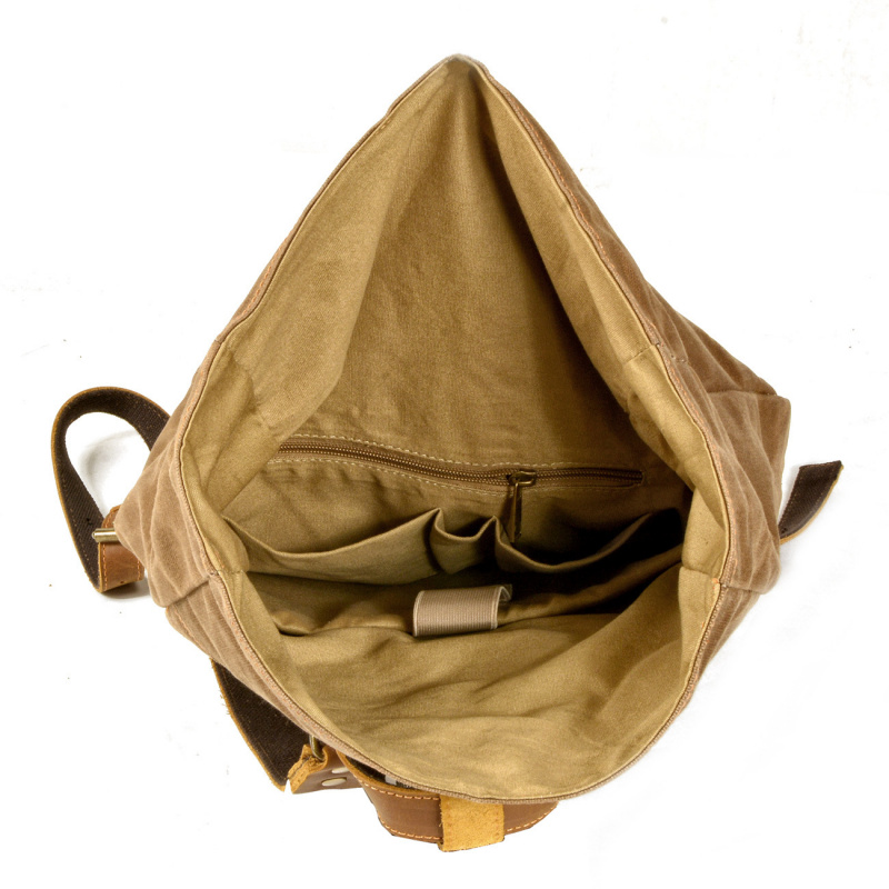 Nuovo zaino in tela cerata sem - Canvas Backpack Casual recensione e prezzo